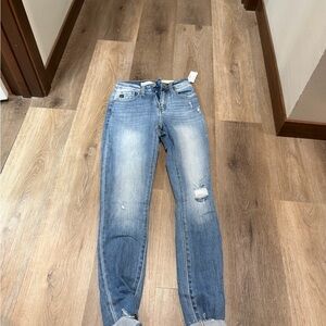 KanCan Light Blue Distressed skinny Jeans